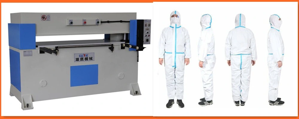 Good Quality Receding Head PLC Medical Protective Clothing Cutting Machine