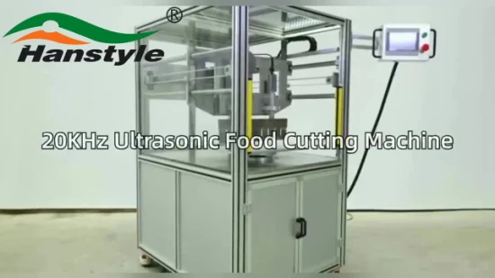 Cortadora ultrasónica de alimentos de 20 kHz de alta velocidad y alta velocidad para cortadora de pan de pastel de queso y pastel de carne