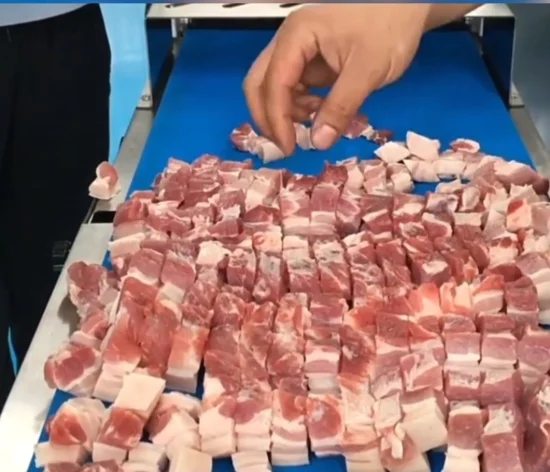 Cortadora de cubos de tiras de carne fresca multifuncional para planta de procesamiento de alimentos